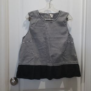 J.crew XXL stripped sleeveless blouse